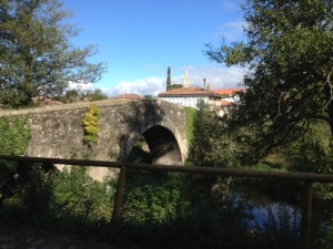 Medieval bridge into  Furelos.
